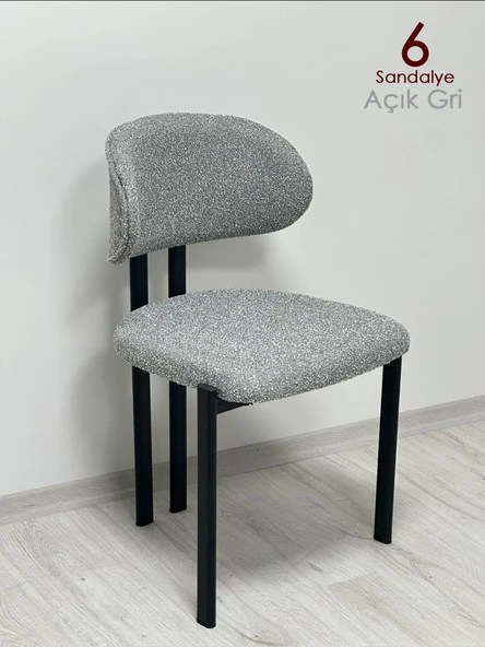 Enkare Badem Sandalye - 6 Adet - 3