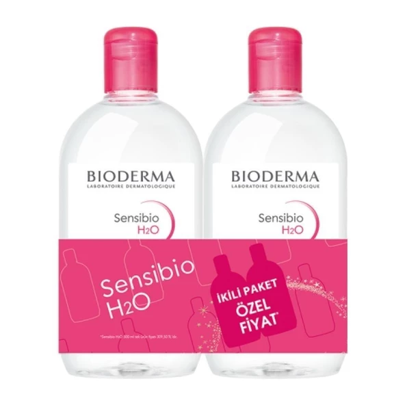 Bioderma Sensibio H2O Micellar Makyaj Temizleme Suyu 500 Ml - İKİLİ PAKET- SKT: 03/2027