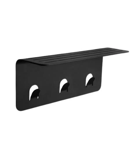 Modern Paslanmaz Metal Duş Rafı, Duş Düzenleyici, Banyo Rafı, Bayno Şampuanlık Siyah - 8