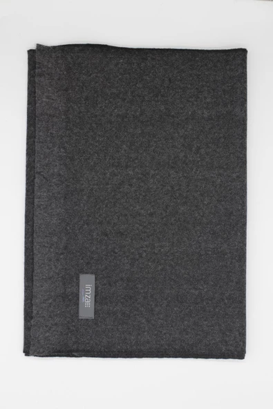 Koyu Antrasit Düz Kaşkol 1067245100 - Resim 3