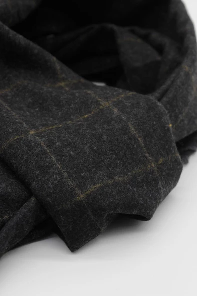 Siyah Desenli Kaşkol 1067245106_002 - Resim 2