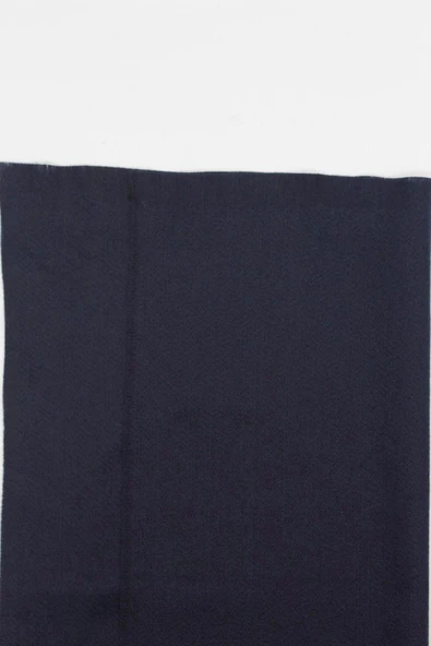 Koyu Lacivert Düz Kaşkol 1067245100 - Resim 4