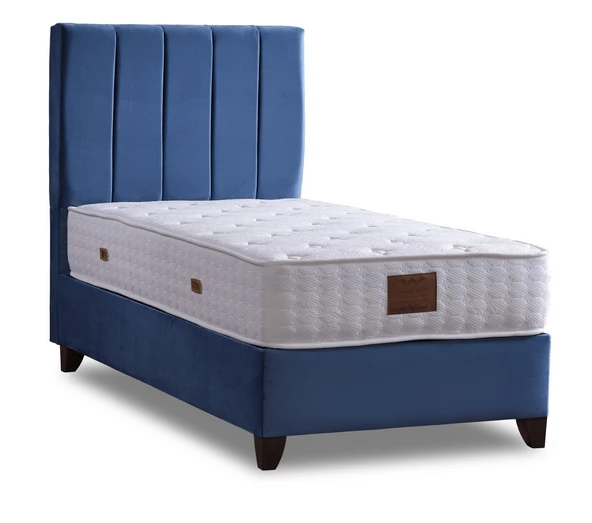 Yatakcım Blue Star Baza + Başlık + Yatak Set (3 lü set) Mavi - 2