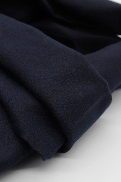 Koyu Lacivert Düz Kaşkol 1067245100 - Resim 3