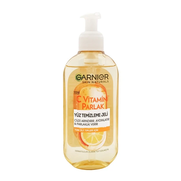 Garnier Yüz Temizleme Jeli 200 ml C Vitaminli, Tüm Ciltler Için