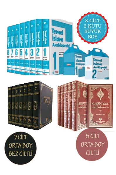 Diyanet İşleri Başkanlığı Hadislerle Islam - Kuran Yolu Tefsiri - Temel Islam Ansiklopedisi 3 Lü Set 20 Cilt
