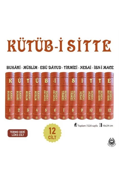 Bahar Yayınları Kütüb-i Sitte / 6 Hadis Kitabının Tercümesi (12 KİTAP TAKIM TERMO DERİ LÜX CİLT) - 2