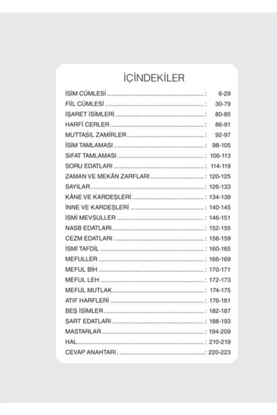 Akdem Yayınları Arapça Dil Bilgisi Soru Bankası & Başlangıç Düzeyi A1-a2 - Resim 2