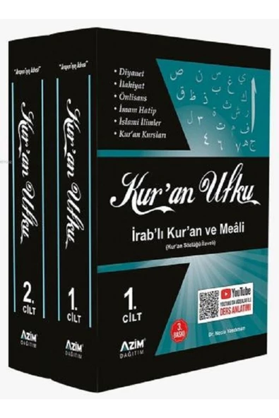 Azim Dağıtım Ürünleri Kur’an Ufku İrab’lı Kur’an ve Meali (2 Cilt)