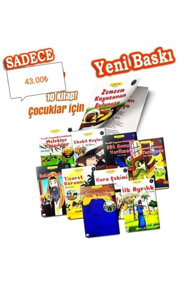 Aktaş Yayıncılık Çoçuklar Için Peygamberimizin Mekke Dönemi 10 Kitap