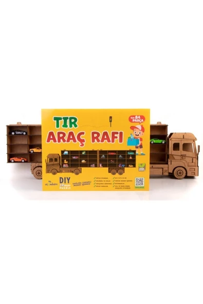 Uçandaire Tır Araç Rafı  Doğal Ahşap Boyanabilir - 2