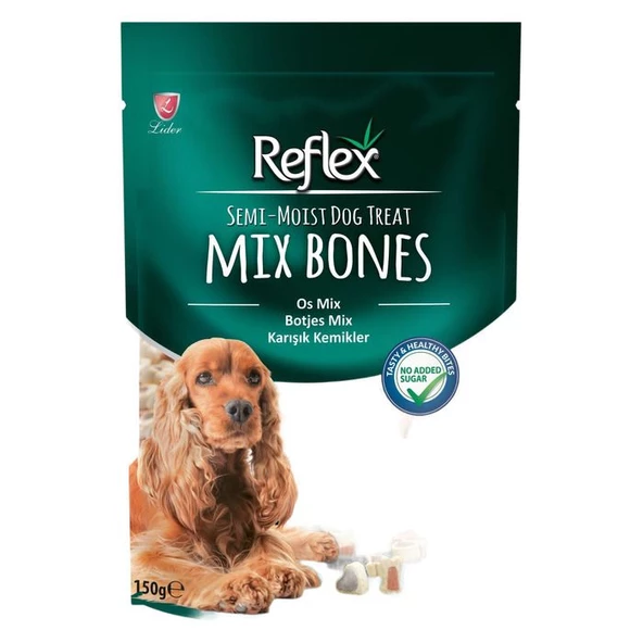 Reflex Plus  Reflex Semi-Moist Köpek Ödülü Mix Bones 150 Gr