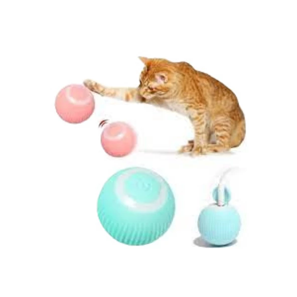 Pet Style  Şarjlı Hareketli İnteraktif Kedi Oyun Topu 4 Cm