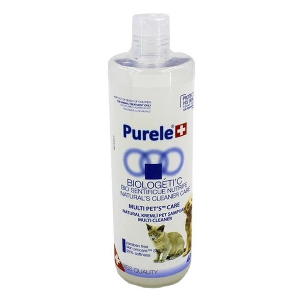 Purele  Puréle Kedi Ve Köpekler İçin Kremli Tüy Açıcı Şampuan 400 ml