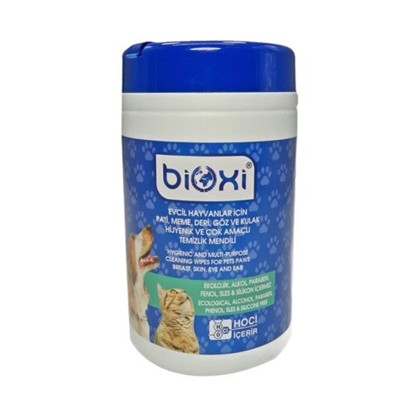 Bioxi  Evcil Hayvanlar İçin Hijyen Temizleme Mendili 72'li