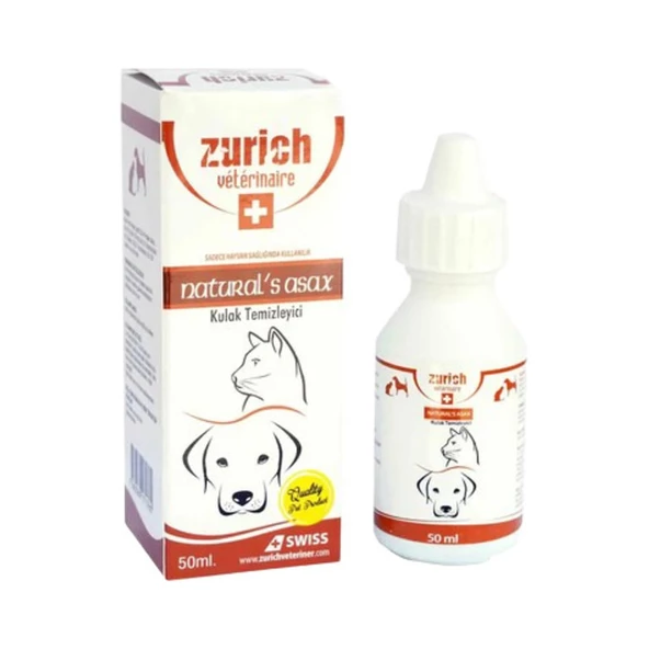 Zurich  Kedi Köpek Kulak Temizleme Solüsyon 50 Ml