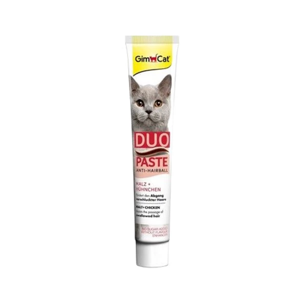 Gimcat  Duo Anti-Hairball Tüy Sağlığı İçin Tavuklu Kedi Macunu 50Gr