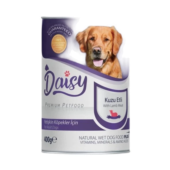 daisy  Premium Pet Kuzu Etli Yetişkin Köpek Konservesi 400 Gr