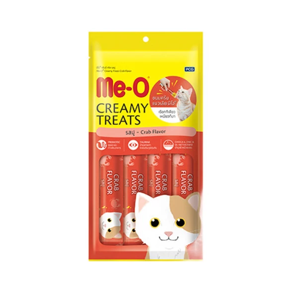 Me-O  Creamy Yengeçli ve Ton Balıklı Kedi Ödülü 4x15 g