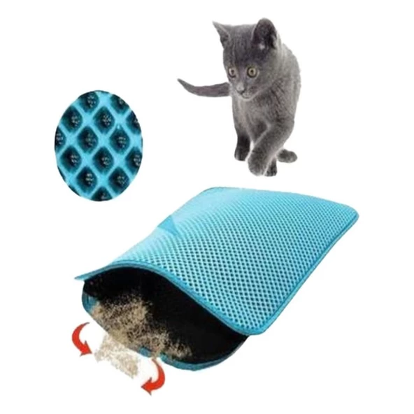 Pet Style   Pet Style Elekli Paspas Bulut Mavisi 45x60cm ürün görseli 1