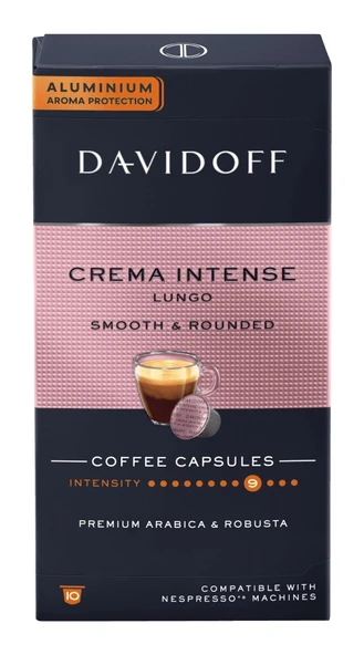 DAVIDOF KAPSÜL KAHVE  CREMA INTENSE LUNGO SMOTH ROUNDEO 10LU X 5,5:55GR - 1