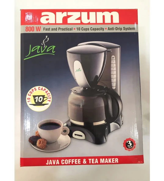 Arzum Java Filtre Kahve Makinesi Ve Çay Makinası