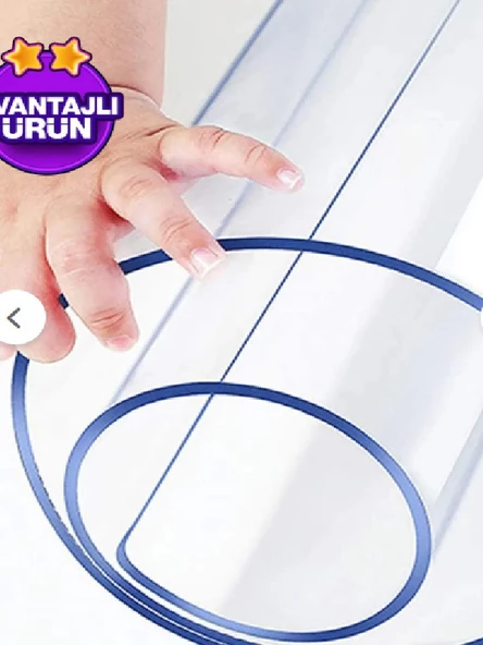 BAYRAMOĞLU 1.4 mm. 70X120. Yaza özel 50x70 pvc dantelli runner hediye - Resim 2