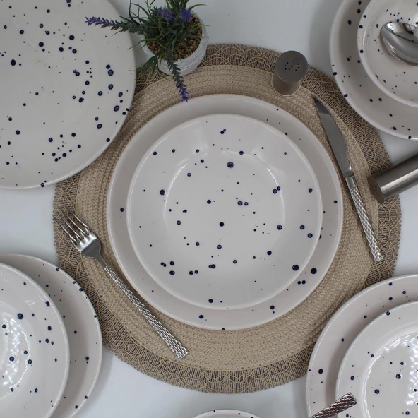 Point 24 Parça 6 Kişilik Yemek Takımı Kobalt - 2