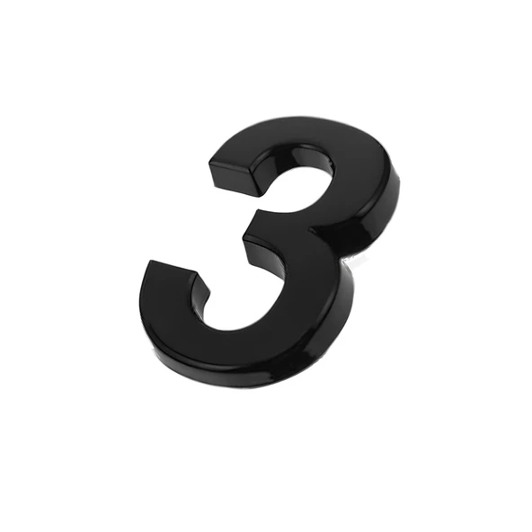 Yapışkanlı Kapı Numarası Küçük Boy 50 mm 5 cm Numara 3 Rakam Üç Sayısı Siyah Renk Numaralar 1 Adet - 5