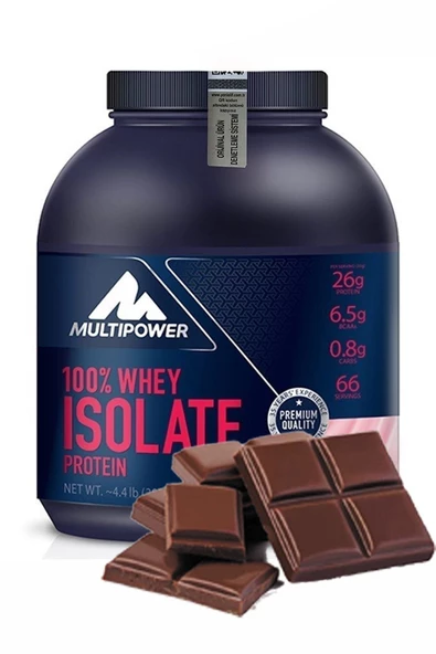 %100 Whey Isolate Protein 2000 Gr - Çikolata Aromalı Izole Whey Protein