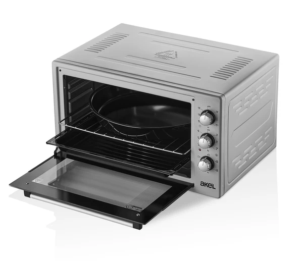 Akel Lambalı, Turbo Fanlı, Termostatlı, Çift Tepsili 48 Litre Midi Fırın Af948lf - 2