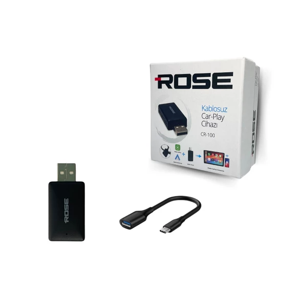 Mini Kablosuz Carplay Usb ve Type-c Uyumlu Araç Multimedya Adaptörü - 2