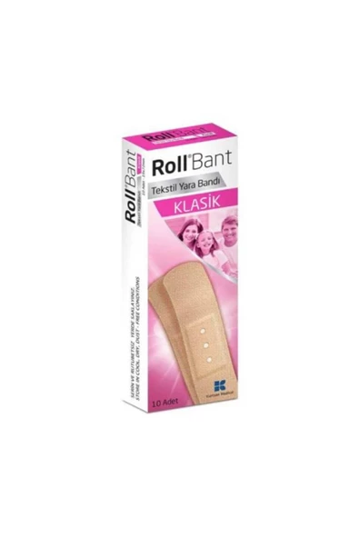 Roll Bant Tekstil Yara Bandı Klasik 10'lu
