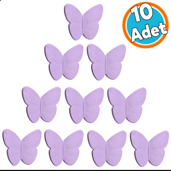 Plastik Kulp Lila Mobilya Çoçuk Odası Kız Erkek Dolap Kapak Kulpu Dekorasyon Çekmece Kulbu 10 ADET ürün görseli