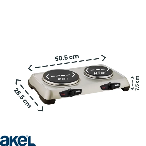 AKEL AP526-GRİ ÇİFTLİ PLATE - 3