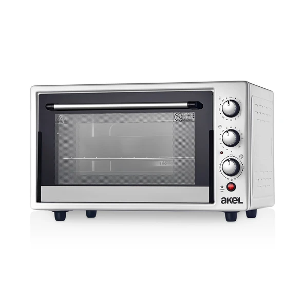 Akel Emaye, Lambalı, Turbo Fanlı, Çift Camlı, Termostatlı, Çift Tepsili 50 Litre Midi Fırın Af955elf - 2