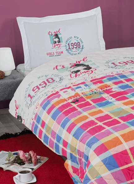 Kapitoneli Ranforce Genç Nevresim Takımı Deff - Resim 2