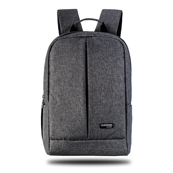 Classone BP-Z204-WL600 Mouse -15.6" Su Geçirmez Kumaş Laptop ,notebook Sırt Çantası Gri+Kablosuz Mou - 2