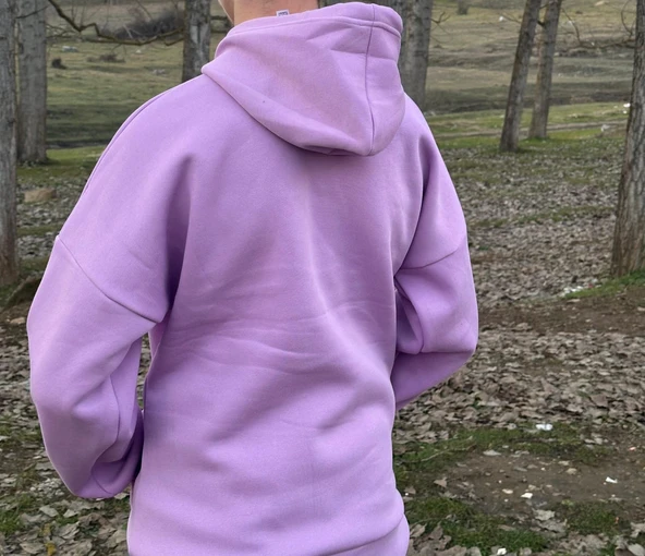 baskısız sweatshirt - Resim 2