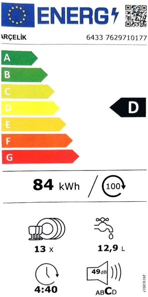 Arçelik 6433 3 Programlı Bulaşık Makinesi - 5