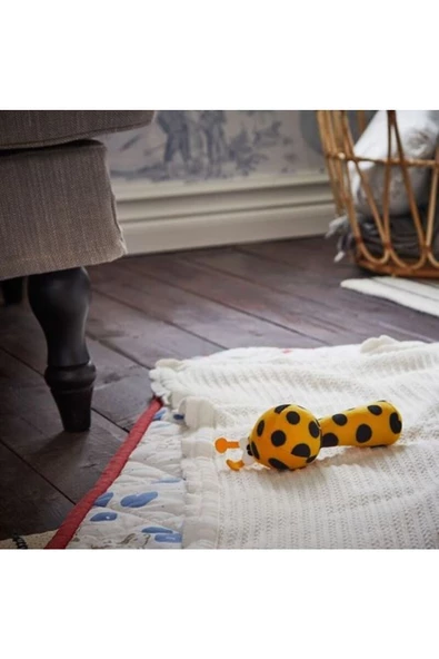 IKEA Klappa 14 Cm Çıngırak Pelüş Peluş Oyuncak Bebek Çocuk Sarı - 4