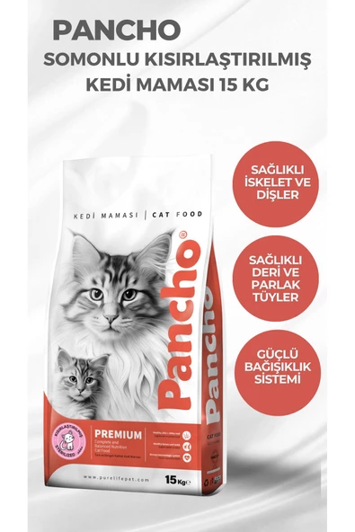 PANCHO KISIRLAŞTIRILMIŞ KEDİ MAMASI 15 KG ürün görseli 1