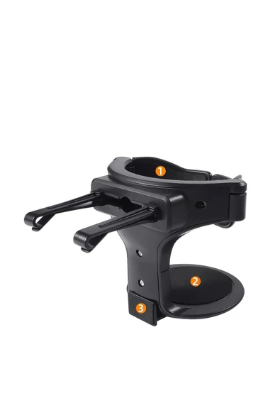 Araç İçi Havalandırma Izgarası Şişe ve Bardak Tutucu Siyah ONP820 - 4