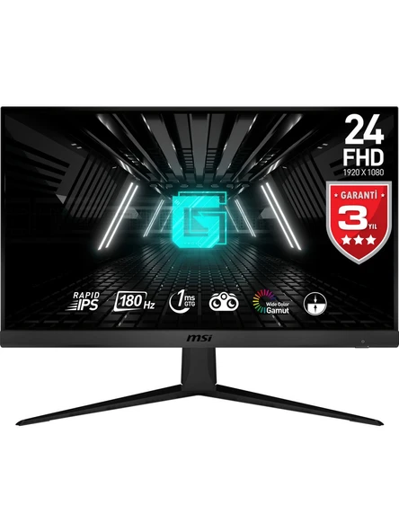 MSI 23.8" G2412F 1920x1080 (FHD) 16:9 FLAT RAPID IPS 180HZ 1MS ADAPTIVE-SYNC GAMING MONITOR