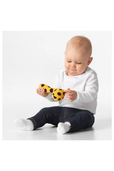 IKEA Klappa 14 Cm Çıngırak Pelüş Peluş Oyuncak Bebek Çocuk Sarı - 3