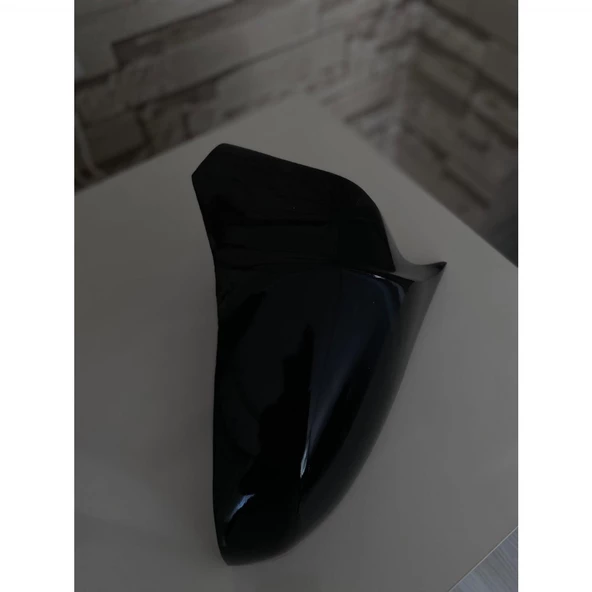 PEUGEOT 207 YARASA AYNA KAPAĞI FİBER SİYAH BOYALI - Resim 3