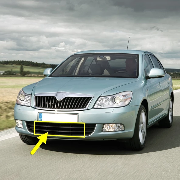 Skoda Octavia 2 2009-2012 Ön Tampon Alt Orta Izgara Plastik 1Z0853677C