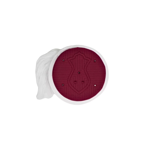 Taylasanlı Sarık-Beyaz Kumaş-Bordo Takke-Yuvarlak Sarım-Nali Şerif-5 metre - 4