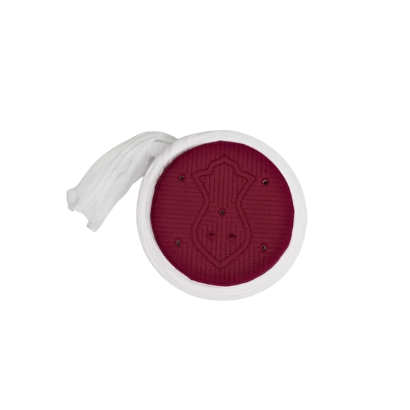 Taylasanlı Sarık-Beyaz Kumaş-Bordo Takke-Düz Sarım-Nali Şerif-5 metre - 3