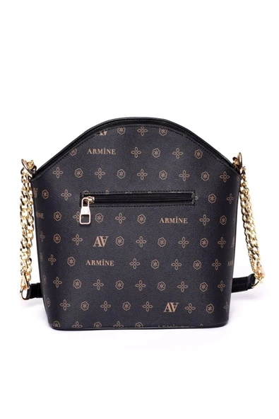 Kadın Omuz Çanta Klasik 102 Siyah Baskılı - Resim 3